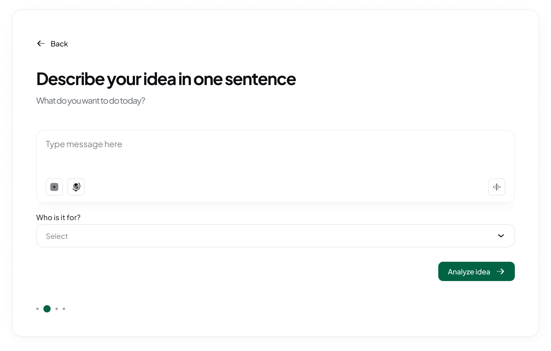 Describe your idea